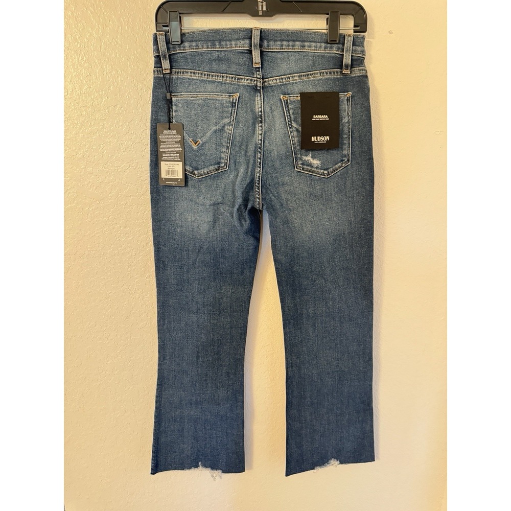 Hudson Womens Barbara High Waist Bootcut Crop Jeans Blue 28 TDFSCR1148